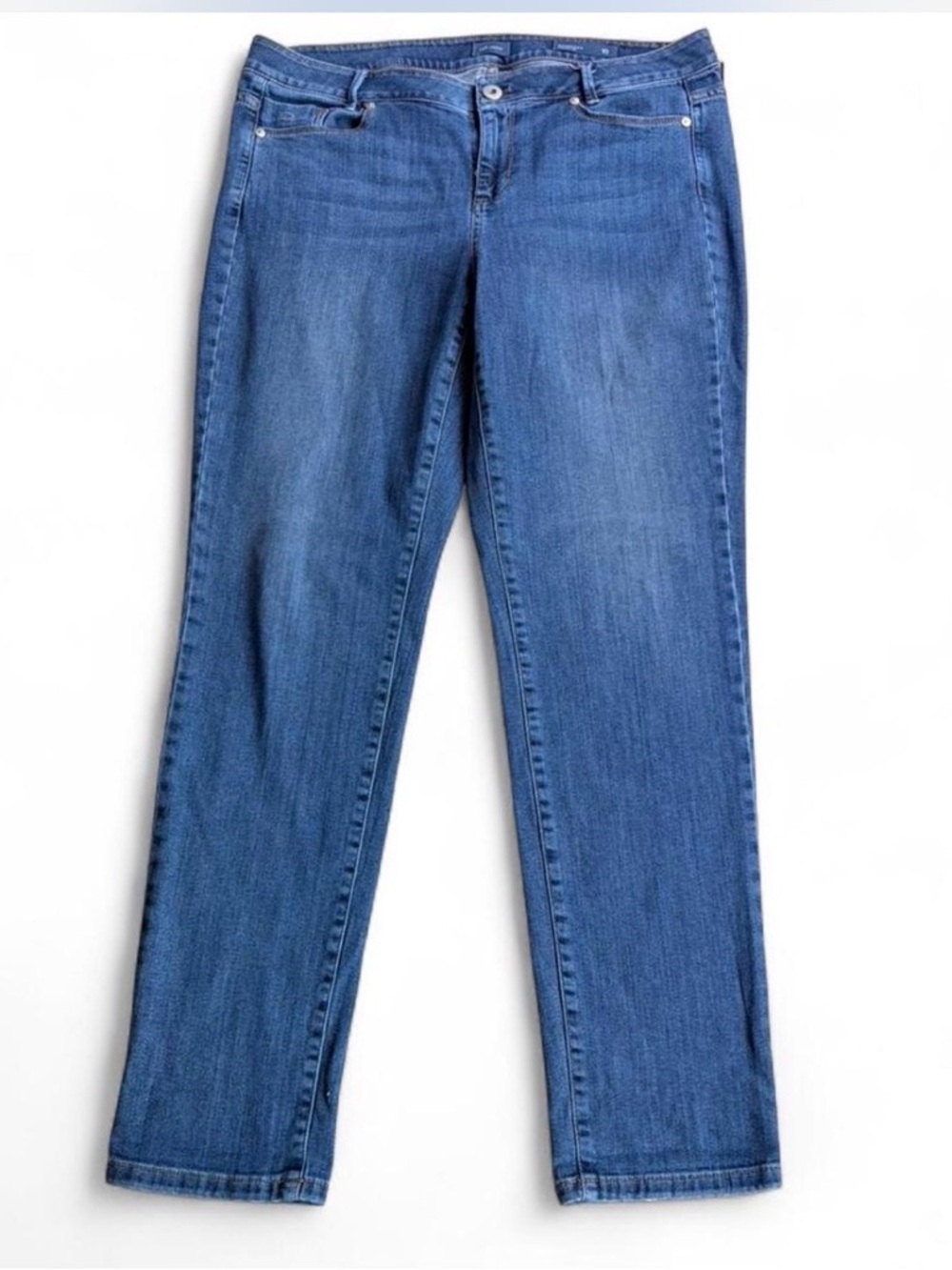 J. Jill Indigo Boyfriend Jeans with Rolled Cuffs - Picture 3 of 8